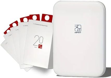 KENTO MAX Mini Portable Instant Photo Printer - Bluetooth 5.0, Works with iOS & Android (Printer+with 100 Sheets of 2 x 3 in Zink Photo Paper)