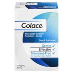 Colace Docusate Sodium Stool Softener Solution - Drops | Treats Occasional Constipation | 10 Mg/ml | 30 ml