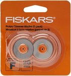 Fiskars 199070-1001 28mm Rotary Replacement Blades, Straight, 2-Pack