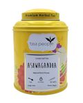 Tea People Ashwagandha – 125g Tin Caddy (60 cups) – Caffeine Free Herbal Tea – Ayurvedic Adaptogen – Stress Relief & Relaxation – 100% Natural