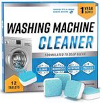 Xiqarn Washing Machine Cleaner Descaler - Deep Cleaning Tablets For HE Front Loader & Top Load Washer, Clean Inside Drum And Laundry Tub Seal (Washing Machine Cleaner (24)