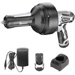 Aiment Electric Drain Auger Unclogger Tool - 18FT Cordless Snake Drain Clog Remover, 560 RPM Unclog 3/4''-2'' Pipes, Handheld Plumbing Snake for Toilet, Bathroom, Sink, Shower Drain, Sewer