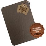 MastaPlasta Original Self-Adhesive Leather Repair Patch - Mid-Brown 28 x 20 cm (11" x 8"). Instant Upholstery-Quality Scratch & Tear Repair for Sofas, Car Interiors, Bags, Vinyl & More