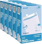 6 x 9 Self-Seal Security White Catalog Envelopes - 1 Case - 5 Packs - 500 Envelopes - 28lb, Security Tinted, Ultra Strong Quick-Seal, 6x9 inch (38600-CS)