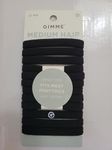 Gimme Beauty - Any Fit No Damage Hair Ties - Black Onyx - Seamless Microfiber Hair Elastic - Hair Accessories With All Day Hold - No Snagging, Dents, or Breakage Hair Tie Pack (9 Count)