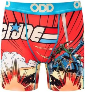 Odd Sox Men's Boxer Brief, G.I. Joe Retro, Fun Novelty Underwear, X-Large