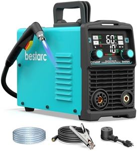 bestarc Plasma Cutter, [Blow Back Pilot Arc][Large LED][Air Sensor] 60A Non-HF bestarc Plasma Cutter Machine 110V/220V Dual Voltage, 5/8" Clean Cut 4/5" Max Cut, Post Flow, 2T/4T for Beginners DIY