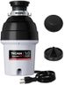 1 HP Garbage Disposal with Sound Reduction, TECASA Food Waste Disposer for Kitchen Sink, Septic Safe Garbage Disposal, Power Cord Included, Grey and Black - HyperCrush 100