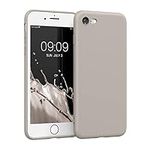 kwmobile Case Compatible with Apple iPhone SE (2022) / iPhone SE (2020) / iPhone 8 / iPhone 7 Case - Protective Slim TPU Phone Cover - Soft Matte Finish - Cream Matte