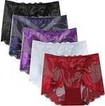 Pholeey Womens Lace Panties 5 Pack 