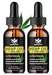 (2 Pack) Organic Hemp Oil - 100% Na
