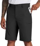 Willit Men's Golf Shorts Stretch Dress Shorts Cargo Quick Dry Athletic Casual Shorts with Pockets 11" Black 36W