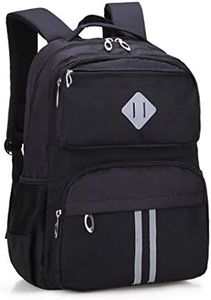 HOPYOCK-Mochilas Escolares para Niños o Niñas,Multibolsillo Mochilas Infantiles con Diseño Reflectante,Largo Bolsas Escolares para Niños o Niñas en Escuela Primaria o Secundaria para la Edad 6-16