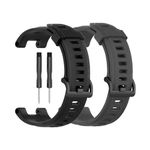 YODI Combo Pack Sporty Silicone watch Strap Band For Amazfit T-Rex/Amaz fit T-Rex Pro Smart Watch Only For Men Women Boys and Girls [ Not for Amazfit T-Rex 2] (BLACK/GREY)