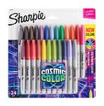 Sharpie Permanent Markers, Fine Point, Cosmic Color, Limited Edition, 24 Count