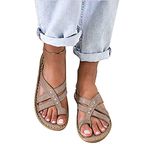 CLSQLXYJZC Casual Wedge Clip Toe Sandals, Breathable Platform Sole Ladies Casual Soft Big Toe Foot Correction Sandal, for Orthopedic Bunion Corrector Summer Sandals (Color : Grey, Size : 5.5 UK)