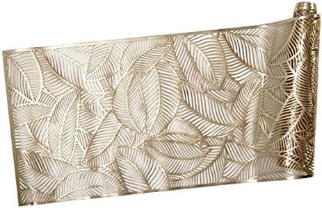 Maxwell & Williams Table Accents Cut-Out Runner 35x180cm Leaf Gold