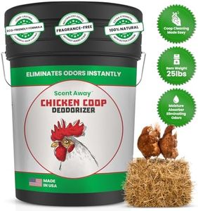 SCENT AWAY Chicken Coop Deodorizer | Coop Refresher for Chicken Coops | Fragrance Free for Chicken Coop Bedding | Active Carbon and Zeolite Combo Eliminates Odors and Keeps Coop Clean | 25lbs. 11.34kg