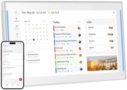 Akimart Calendar: 15.6 inch Wall Planner Digital Calendar & Chore Chart With LED Reminder, Smart Touchscreen Interactive Display for Family Schedules, Hearth Display Digital Calendar, Great for Organizing Your 2026 Year