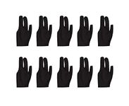 JBB Billiards Pool and Snooker Glove (Black) - 10 Pcs