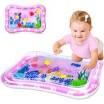 HahaGift Baby Toys 0-6-12 Months Girls Gifts, Baby Stuff for Newborn Toys 0-3-6 Months Inflatable Baby Tummy Time Water Mat Sensory Toys for 0-3-6-12 Months Development Activity Toys 6 to 12 Months