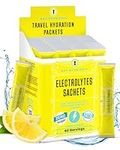 Key Nutrients Electrolytes Sachets - Multivitamin & Minerals Electrolytes Powder - 40 Servings of Refreshing Lemonade - Hydration Sachets - Supercharged Rehydration Sachets with 16 Vitamins & Minerals