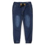 Urbano Juniors Boy's Blue Slim Fit Stretchable Jogger Jeans (junhpsjoggerboy-mblue-11-12)