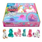 6 x Large 100g Unicorn Surprise Bath BombsFrom Zimpli Kids, 6 Surprise Unicorn Toys Inside! Xmas & Birthday Presents for Children, Bathtub Toys for Boys & Girls, Bubble Bath Bomb Gift Set