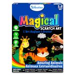 Skillmatics Magical Scratch Art Book for Kids - Animals, Craft Kits, Stocking Stuffers, DIY Activity & Stickers, Christmas Gifts for Toddlers, Girls & Boys Ages 3, 4, 5, 6, 7, 8