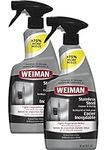 Weiman Stainless Steel Cleaner and Polish - (2 Pack) - Protects Appliances from Fingerprints and Leaves a Streak-Free Shine for Refrigerator Dishwasher Oven Grill etc