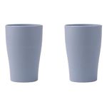 Irida Naturals Wheat Straw Unbreakable Cup Set of 2-300ML, Lightweight, Eco-Friendly Chai Cup Set, Reusable, Freezer and Microwave Safe Coffee Cup for Tea, Juice, Water & Soda Serving (Sky Blue)