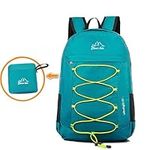 Neloheac 25L Ultralight Foldable Hiking Daypack, Packable Waterproof Travel Bag, Folding Backpack for Camping Commuting Cycling Hiking Skiing, Green