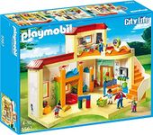 Playmobil 5567 City Life Sunshine Preschool with Functional Blackboard and Clock Hands, educational toy, fun imaginative role play, playset suitable for children ages 4+