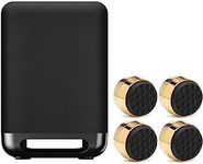 Sony SASW5 300W Wireless Subwoofer for HT-A9/A7000/A5000 Bundle with Subwoofer Isolation Feet (4-Pack, Black/Gold) (2 Items)