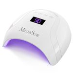 MelodySusie UV LED Nail Lamp, Professional UV Nail Light for All Gel Nails Polish Fast Curing with Automatic Sensor, 4 Timer, LCD Display Gel Polish Nail Dryer Nail Art Tools Manicure Accessories