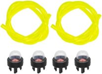 NIMTEK 503936601 4 Pack Primer Bulb with Two Fuel Line for Husqvarna Blower 125B 125BX 125BVX 225BX 225HBV 356BF 356BT Chainsaw 235 236 240 340 345 350 353 440 445 450 460 125B 125BVX 125BVX