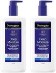 Neutrogena Deep Moisture Fast Absorbing Body Lotion 24 Hour Moisturisation (Packaging may vary), 400 ml (Pack of 2)