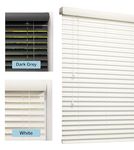 Lister Cartwright 50mm Fauxwood Venetian Blinds Windows Blind Easy Fit Child Safety Included(White, 115 cm Width x 160 cm Drop)