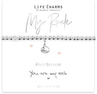 Life Charms You Are My Rock bracelet, Crystal