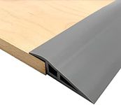 Vinyl-Floor-Transition-Threshold-Strip Self-Adhesive, Threshold 1/2''~3/5'', Door/Carpet-to-Tile-Transition-Strip Reducer, Doorway Edge Trim for Laminate Floor Mat Vinyl Tile (6.56 Ft, Gray)