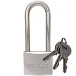 Stanley40 mm 3 Keys Solid Brass Chrome Plated Padlock