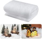 Lewrwet Snow Blanket 3x8 FT for Christmas Decorations – Fluffy Artificial Snow Roll for Holiday Table Centerpieces, Tree Skirts, Winter Village Displays, Xmas Party & Home Décor