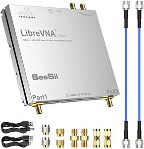 Seesii LibreVNA 2.0 100kHz-6GHz Vector Network Analyzer, NanoVNA Antenna Analyzer USB Based Full 2-Port with External Reference Input/Output,6-Layer PCB Design Measure Full S-Parameters