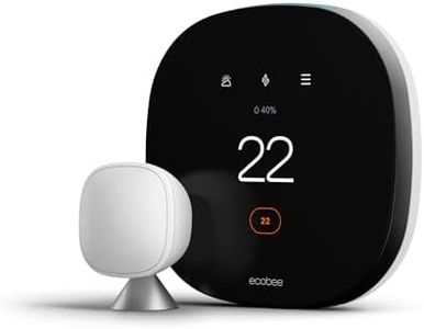 ecobee Smart Thermostat with Voice Control - Programmable Wifi Thermostat - Works with Siri, Alexa, Google Assistant - Smart Thermostat for Home