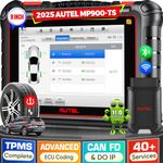 Autel MaxiPRO MP900TS Scanner, 2024 8IN MP900-TS Upgrade of MP900BT/ MS906TS/ MP808S-TS, DoIP CAN-FD, Full TPMS as MS906 Pro-TS, Advanced ECU Coding, 40+ Services, BiDirectional Control, Auto Scan 2.0