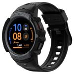 Spigen Rugged Armor Pro Designed for Samsung Galaxy Watch 4 Band with Case Protector 40mm - Charcoal Gray