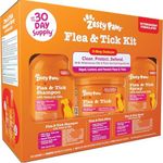 Zesty Paws Flea and Tick Kit for Dogs - Shampoo, Spray & Soft Chews that Kill Fleas, Ticks & Their Eggs - Prevention, Protection & Repellent - Soothes Itchy & Irritated Dog Skin