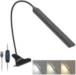 LUTW LED Desk Lamp with Clamp, 3 Mo