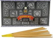 Satya Nag Champa Superhit Incense Sticks (Whole Case), Black, Box of 12 Packs