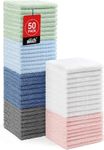 HOMEXCEL Microfiber Washcloths 50 P